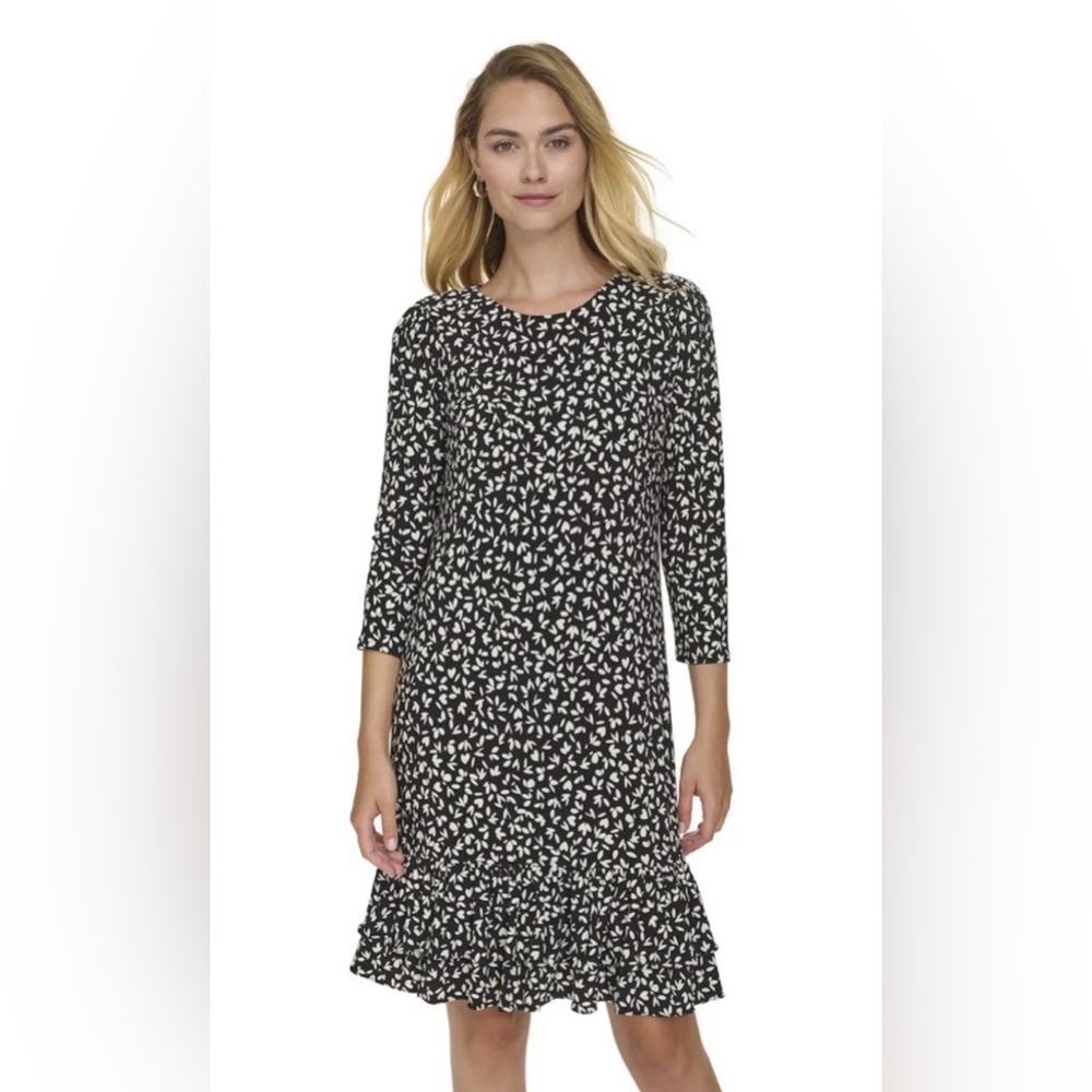 Women's Harper Rose 3/4-Sleeve Ruffle Hem Shift Dress